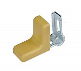 úhelník kovový s krytkou buk