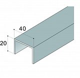 SPS vodící lišta Al 400cm