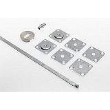 Kompletní sada vyrovnávací kování na skříňové dveře 1500-2700 mm