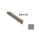 GEP kartáč protiprachový 4,8x13mm nasouvací bez lepidla BÍLÁ