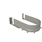 Syphon flex - plastový profil pro dřezový odpad, bílý, dno 16 mm