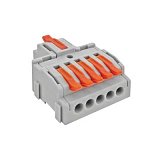 Spojovací svorka kabelová 1-5PIN s páčkami, 250V, 32A, 1-5x 4 mm2