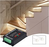 LED SNÍMAČ PRO SCHODY, 12-24V, 3A