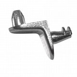 Podpěrka polic bezpečnostní Ni bílá se dvěma trny