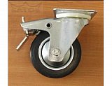 kolečko zátěžové gumové pr.125mm otočné s plot 100kg+brzda