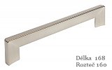 úchytka 2183-168  ZN21 nikl jemně broušený