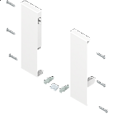 BLUM Držák čela L+P BÍLÝ pro vnitřní zásuvku "D" TANDEMBOX antaro anx