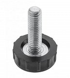 Nožka M6x20 plast 20mm kulatý podstavek