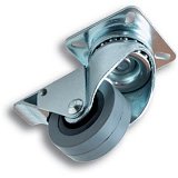 kolečko otočné 50mm s plot. + brzda dvouřadé