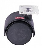 kolečko nábytkové ROL-N 50mm otočné s plotničkou+brzda ŠEDÉ