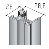 Madlo S10N 3,2m Al bez krycího profilu 