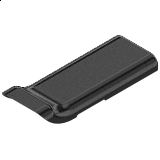 BLUM CLIP TOP krytka ramínka polonaložený BEZ LOGA ČERNÝ ONYX