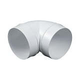 Koleno vodorovné kulaté 90°,O 125mm, ABS, 2x125mm