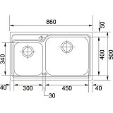 Dřez FRANKE GAX 620 nerez