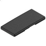 BLUM Krytka závěsu ramínka - bez loga ONYX ČERNÝ