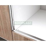 Ochranná nerezová lišta k vestavné troubě - spodní bez přesahu