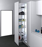 INOXA Potravinová skříň MAXI s BL,š.500/1860-2185mm, 5košů, drátěný chrom