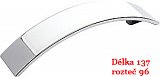 úchytka 2184-137 ZN1GH1 bílá,chrom lesk 96mm
