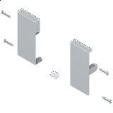 BLUM Držák čela L+P BÍLÝ pro vnitřní zásuvku "K" TANDEMBOX antaro anx
