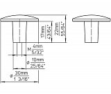 úchytka 2087F-30 ZN83 starozlatá