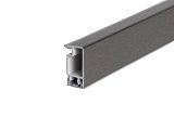 těsnící profil na pracovní desky L40 - hliník broušený 4bm