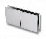 SISO Konzola pro sprchové kouty Bern sklo/sklo 180° Kartáčovaná ocel