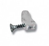 Plastový příchyt dveřních skel a zrcadel