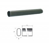 Šatní tyč OVÁL 30x15/3000mm ČERNÁ