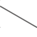 BLUM MERIVOBOX Reling příčný 1200 mm, ke zkrácení Orion šedá