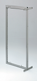 Výškově stavitelný rám k potravinové skříni 400x495x1200-1600 mm, stříbrný komax 