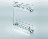 KESSEBOHMER Výsuvný koš boční, 150mm,3D,  Classic, pravý, stříbrná