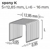 Spona KMR 16 - ocel pozinkovaná 10.000ks