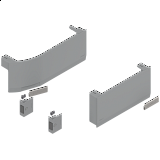 BLUM AVENTOS HK top, Sada krytek pro SERVODRIVE, světle šedá