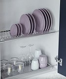 Odkapávač 2-úrovňový/držák talířů š. skříňky 600mm nerez