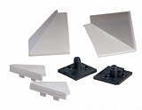 set elementů k profilu L220 L230 - nerez lesklý