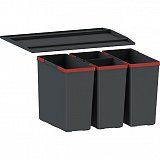 FRANKE odpadkový koš Easysort 600-2-2 2×14,5l, 2×7,5l