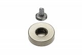 Zrcadlový okrasný šroub na sklo 3,5x20mm s krytkou pr. 14mm nerez