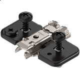 BLUM CLIP podložka křížová 0mm excentr EXPANDO ONYX ČERNÝ