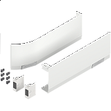 BLUM AVENTOS top set krytek pro HF/HS/HL, levá/pravá, BÍLÁ pro SERVODRIVE