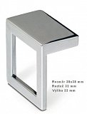 úchytka 2116-38 ZN21 nikl jemně broušený