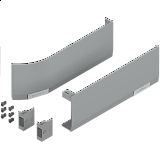 BLUM AVENTOS top set krytek pro HF/HS/HL, levá/pravá, světle šedá pro SERVODRIVE