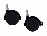 Nábytkové dvojité kolečko 50 mm otočné se šroubem M10x15 mm