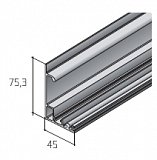 S40SD horní profil Al 200cm