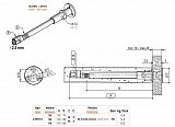 konzola skrytá O.M.M. 145mm Zn s přírubou