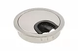 kabelová průchodka kulatá 60mm kov Ni - kartáčovaný