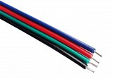Kabel pro LED čtyřžílový plochý 4x0,3 RGB