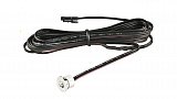 LED bodovka, 12V DC, 0,6W, CHROM, D=9,2/11,2mm 3000°K 
