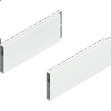 BLUM MERIVOBOX BOXCAP, 400mm, výška E, P+L, hedvábně bílá mat