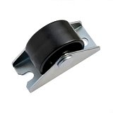 Kolečko pevné pr. 30mm černý plast