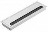 kabelová průchodka 80x280mm kov Cr matný